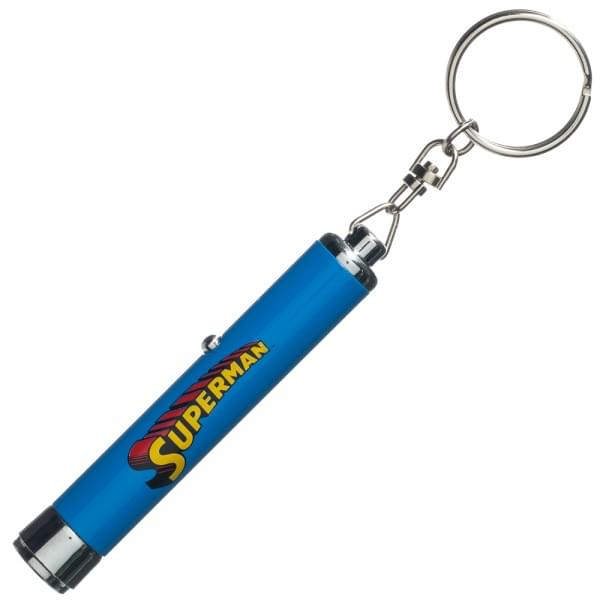 Superman Logo Flashlight Keychain