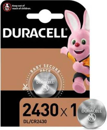 (1 Confezione) Duracell Lithium Batterie 1pz Bottone DL/CR2430