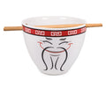 Bowl Bop Food Man Chew Japanese Dinnerware Set § 16-Ounce Ramen Bowl, Chopsticks