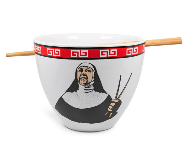 Bowl Bop Ramen Sister Nun Japanese Dinner Set § 16-Ounce Ramen Bowl, Chopsticks