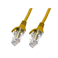 Cat 6 Rj45 Rj45 Ultra Thin Lszh Network Cables Yellow