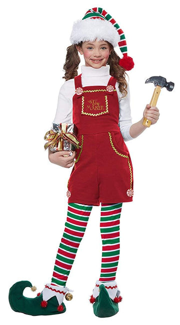 Toymaker Elf Girl Child Costume, X-Small