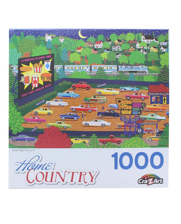 Date Night Drive In 1000 Piece Jigsaw Puzzle