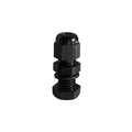 40Pcs 12Mm Nylon Cable Gland Long Threaded With Washer