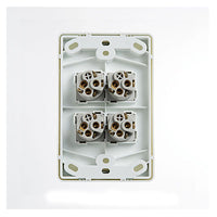 Classic 4 Gang Switch 250V 16Ax Vertical Pack