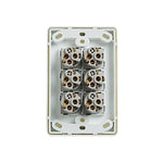 Classic 6 Gang Switch 250V 16Ax Vertical Pack