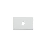 Elegant 1 Gang Grid And Cover Plate White