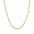 2.25mm 10k Yellow Gold Solid Diamond Cut Rope Chain