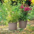 DEROMA Pot de fleurs rond Day R camel - Coloris taupe - 50cm