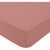 DOMIVA Drap housse + Alese Uni - 100% Coton - oeko-Tex - Blanc/Terracotta - 60 x 120 cm