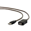 Extension Lead iggual IGG309575 USB 2.0 5 m Black