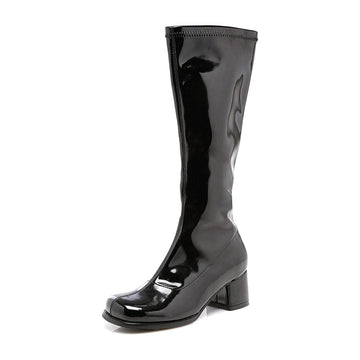 1.75 Inch Heel Black Costume Gogo Boots § Child Large