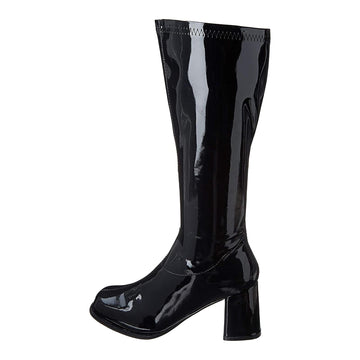 3 Inch Adult Black Costume Gogo Boots w/ Zipper § 10