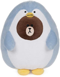 Line Friends Brown the Penguin Bear 12 Inch Plush