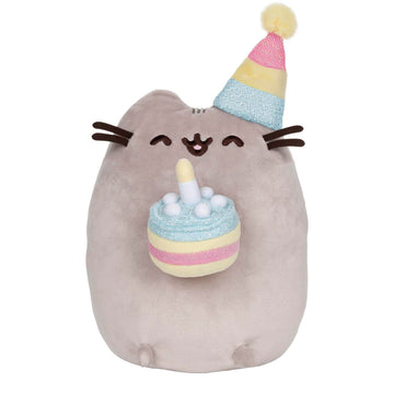 Pusheen With Birthday Cake 9.5 Inch Plush