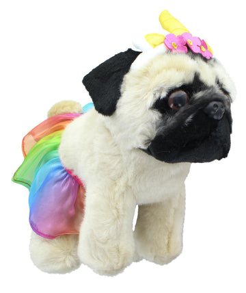 Doug the Pug Unicorn Tutu 9 Inch Plush Animal