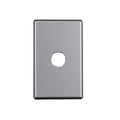 Elegant 1 Gang Aluminium Plate Silver Matte