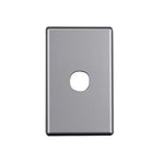 Elegant 1 Gang Aluminium Plate Silver Matte