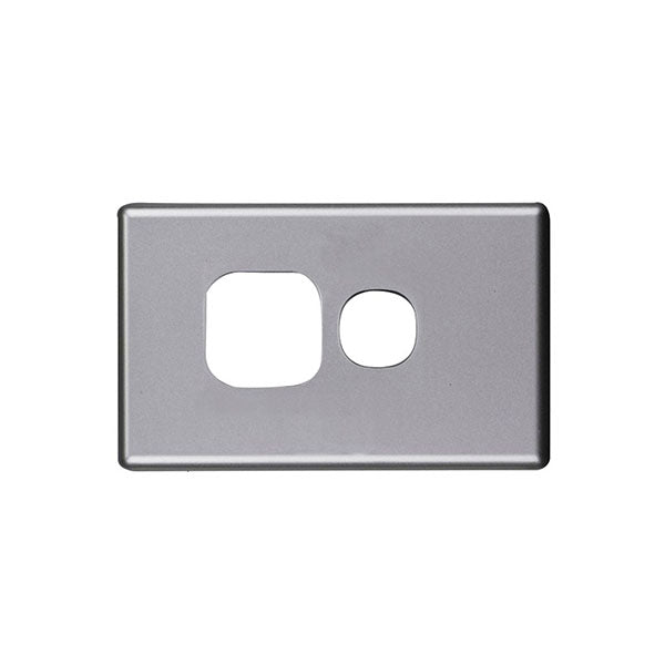 Elegant Single Gpo Aluminium Plate Horizontal Silver Matte