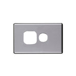 Elegant Single Gpo Aluminium Plate Horizontal Silver Matte