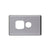 Elegant Single Gpo Aluminium Plate Horizontal Silver Matte