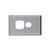 Elegant Single Gpo Aluminium Plate Horizontal Silver Matte