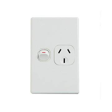 Elegant Single Power Point 250V 10A Vertical Pack