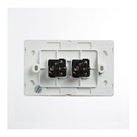 Elegant Wall Switch 2 Gang 250V 16A Horizontal