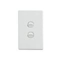 Elegant Wall Switch 2 Gang 250V 16A Vertical