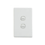 Elegant Wall Switch 2 Gang 250V 16A Vertical