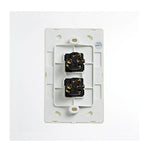 Elegant Wall Switch 2 Gang 250V 16A Vertical