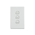 Elegant Wall Switch 3 Gang 250V 16A Vertical