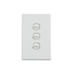 Elegant Wall Switch 3 Gang 250V 16A Vertical