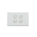 Elegant Wall Switch 4 Gang 250V 16A Horizontal