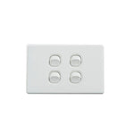 Elegant Wall Switch 4 Gang 250V 16A Horizontal