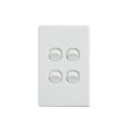 Elegant Wall Switch 4 Gang 250V 16A Vertical