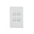 Elegant Wall Switch 4 Gang 250V 16A Vertical