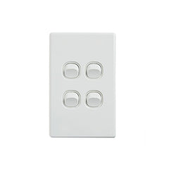 Elegant Wall Switch 4 Gang 250V 16A Vertical