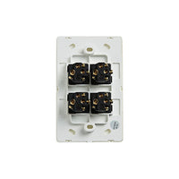 Elegant Wall Switch 4 Gang 250V 16A Vertical