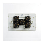 Elegant Wall Switch 5 Gang 250V 16A Horizontal