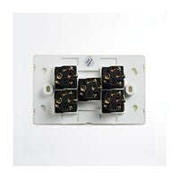 Elegant Wall Switch 5 Gang 250V 16A Horizontal