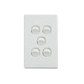 Elegant Wall Switch 5 Gang 250V 16A Vertical