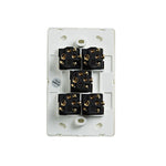 Elegant Wall Switch 5 Gang 250V 16A Vertical