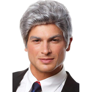 Mr. President Men's Costume Wig - Grey