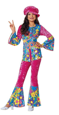 Flower Power Girl's Costume (Pink) - Small
