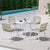 Gardeon 5pc Outdoor Dining Set Furniture Table and Chair Lounge Setting 4 Seater