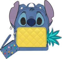 Disney Lilo & Stitch Pineapple 10 Inch Pleather Backpack w/ Coin Purse