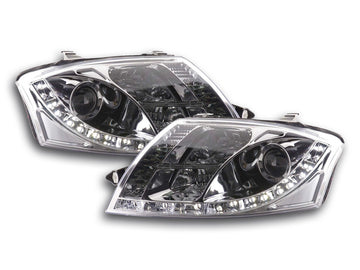 Faro Daylight LED DRL look Audi TT tipo 8N 99-05 cromato