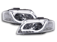 Faro Daylight LED DRL look Audi A3 tipo 8P / 8PA 03-08 cromato