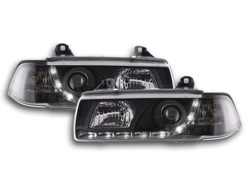 Fari Daylight Luci di marcia diurna a LED BMW Serie 3 E36 berlina 92-98 nera